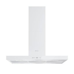 Hota tip insula Globalo Lonatio Isola 90.2, clasa energetica B, iluminare LED, 54 cm latime, 90 cm lungime, control touch screen, interval de viteza 3 si boost, Putere absortie 610 mc/h, Volum min. 46 dB, Alb