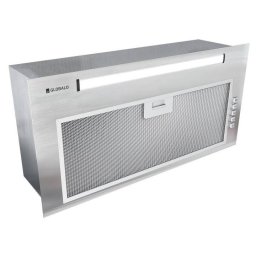Hota incorporabila Globalo Viledo 60.1, clasa energetica C, latime 59,8 cm, adancime 29 cm, control manual, interval de viteza 3, randament maxim 415 m3/h, Inox