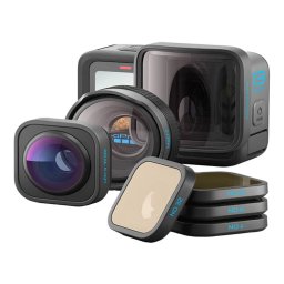 Camera video de actiune GoPro HERO13 Black Bundle HB-Series Lens Collection, 27MP, 5.3K, Ecran tactil 2.27", Stabilizare HyperSmooth 6.0, TimeWarp 3.0, Wi-Fi, Bluetooth, Control vocal, ND4, ND8, ND16 + ND32, Negru