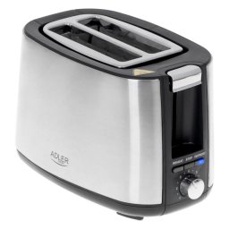 Prajitor de paine Adler AD 3214, 900 W, 7 Trepte de prajire , Argintiu