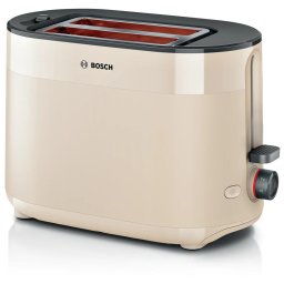 Prajitor de paine Bosch TAT2M127 MyMoment, 950 W, 2 felii, oprire automata, Bej