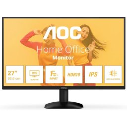 Monitor IPS LED AOC Q27B35E, 27 inch, QHD 2560 x 1440, HDMI, DisplayPort, 75 Hz, 4 ms, Negru