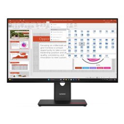 Monitor IPS LED Lenovo ThinkVision T27-40, 27 inch, Full HD 1920 x 1080, VGA, HDMI, DisplayPort, Pivot, 120 Hz, 4 ms, Negru