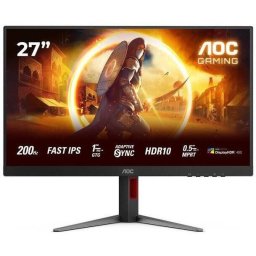 Monitor Gaming Fast IPS LED AOC 27" 27G4HA, Full HD (1920 x 1080), HDMI, DisplayPort, Boxe, Pivot, 200 Hz, 1 ms, Negru