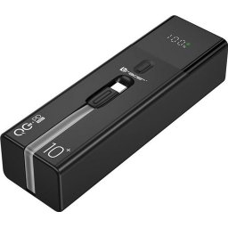 Acumulator extern Tracer Quant 10000mAh, 100W PD+QC, Negru