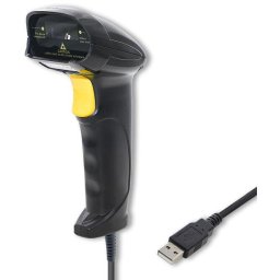 Scanner coduri bare Qoltec 50876, 1D, USB, Negru
