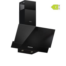 Hota decorativa Vivax CHO‑60CSD100T GB, 59,6 cm, 100 W, 1 motor, 3 trepte de putere, filtru aluminiu lavabil, iluminare LED, Sticla Neagra
