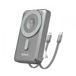 Baterie Externa Wireless Dudao K29, 10000mAh, 20W, PD + FQI, 1 x Lightning - 1 x QI - 1 x USB-C, Gri