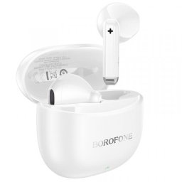 Casti Bluetooth Borofone TWS BW88 Deep Rhyme, Alb