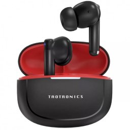 Casti wireless TaoTronics TT-BH1120, Bluetooth 5.3, IPX5, Autonomie 30 de ore, Negru