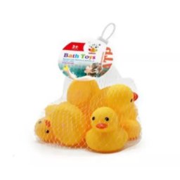 Set jucării de baie rață din cauciuc - 4 bucăți
