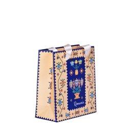 Punga premium mica de cadou - model Covor Oltenesc - 11x12x5 cm
