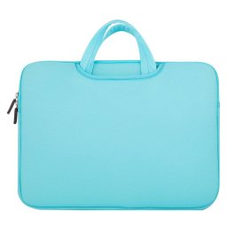 Notebook Geanta laptop universala 15.6 inch cu organizator pentru tableta si accesorii, culoare bleu
