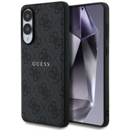 Husa Husa pentru Samsung Galaxy S25 Edge - Guess 4G Ring Classic Logo MagSafe (GUHMS25EG4GFRK) - Black