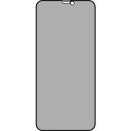 Folie de protectie Ecran Privacy OEM pentru Apple iPhone 11 Pro / XS / X, Sticla Securizata, Full Glue, 5D