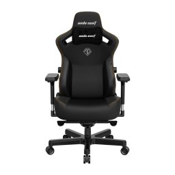 Scaun de gaming din piele Kaiser 3 L negru, rotativ