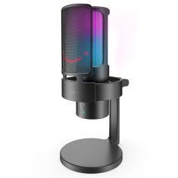 Microfon Microfon de studio cu condensator Fifine A8 PLUS RGB Plug&Play pentru gaming