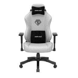 Scaun Gaming Phantom 3 L din material gri, rotativ