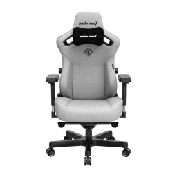 Scaun gaming din material textil Kaiser 3 XL gri rotativ