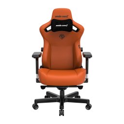 Scaun gaming din piele Kaiser 3 XL portocaliu rotativ