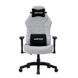 Scaun Gaming Luna L, material textil, gri