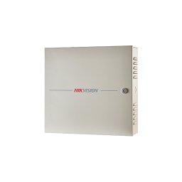 Centrala control access Hikvision DS-K2602T, pentru 2 usi bidirectionale ( 4 x cititoare Wiegand sau 4 cititoare RS-485), capacitate de stocare: 100,000 cartele si 300,000 evenimente, comunicare: TCP/IP, RS-485, Wiegand (W26/W34), EHome 5.0, si protocol