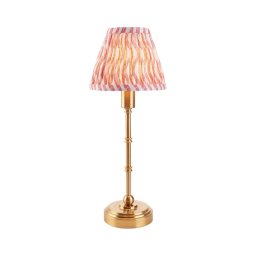 Lampă LED reîncărcabilă dimabilă de masă Endon 114804 BURLEY LED/1,5W/5V alamă/roz