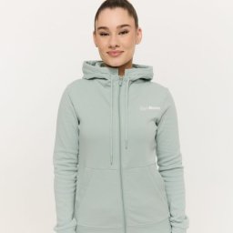 GymBeam Hanorac cu fermoar pentru femei Limitless Eucalypt XXL