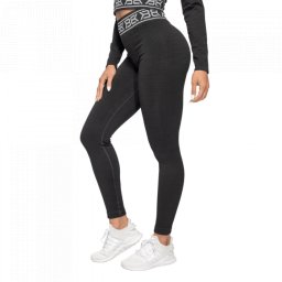 Better Bodies Colanți pentru femei Rib Seamless Black Melange XS
