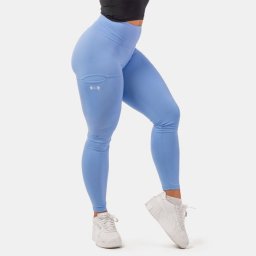 NEBBIA Colanți pentru femei Active High Waist Smart Pocket Light Blue XS