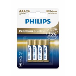 PH PREMIUM ALKALINE AAA 4-BLISTER