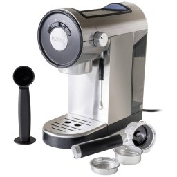Espressor Espressor Manual 28636, 1350W, 15 Bar, 1.8L, Duza Abur Profesionala, Design Inox