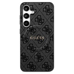 Husa Husa pentru Samsung Galaxy S25 FE - Guess 4G Ring Classic Logo MagSafe (GUHMS25FEG4GFRK) - Black