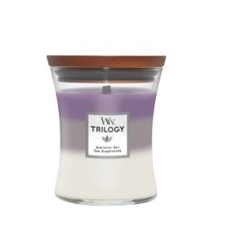 WoodWick Trilogy Medium Hourglass Candles Scented Candle Amethyst Sky 275 g