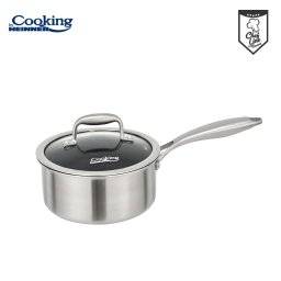 CASEROLA CU CAPAC, 16x8.5 CM, 1.6 L, TITANIUM3, COOKING BY HEINNER