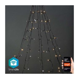 Nedis WIFILXT02W200 - LED perde Crăciun 200 LED/8 funcții 10x2m IP65 Wi-Fi Tuya