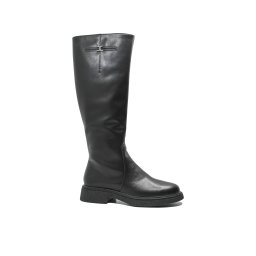 Cizme damă comode Pass Collection înalte, negre din piele naturală OTR70006-38 EU