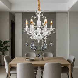 Candelabru Cu 6 Brate, Soclu E14, Ø600 X H600Mm, 9010/6