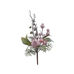 Crenguta artificiala+pere+bobite pentru decoratiuni Craciun