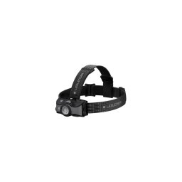 Ledlenser MH7 - Lanternă frontală LED reîncărcabilă, cu reglare a intensității, IP54, 600 lm, autonomie 40 ore, negru/gri