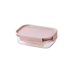 Cutie pentru alimente CLASSIC PLUS 0,91 l roz/transparentă