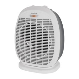 Sencor - Ventilator cu element de încălzire 1200/2000 W, 230 V, alb/gri