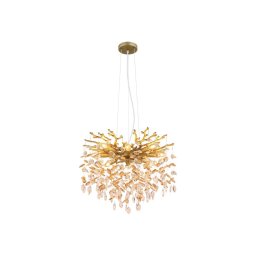 Globo 64138H1G - Candelabru cu cablu QUEENA, 8xE14/40W/230V, auriu