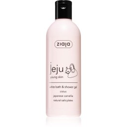 Ziaja Jeju Young Skin gel de dus si baie alb 300 ml