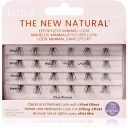 KISS The New Natural Effortless Minimal Look pachet cu gene fără noduri autoadezive Trio 01 24 buc