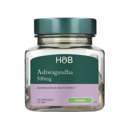 HB Aswagandha 500mg 30 capsule, Holland and Barrett