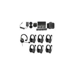 Microfon Solutie intercom stereo comp WiTalk WT7D7xbat 7 pers Full-Duplex 1.9GHz dual-ear