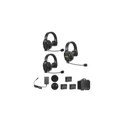 Microfon Solutie intercom completa WiTalk WT3S3xbat 3 pers Full-Duplex 1.9GHz single-ear Negru
