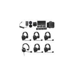 Microfon Solutie intercom completa WiTalk WT6S6xbat 6 pers Full-Duplex 1.9GHz single-ear Negru