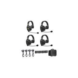 Microfon Solutie intercom completa WiTalk WT4S4xbat 4 pers Full-Duplex 1.9GHz single-ear Negru